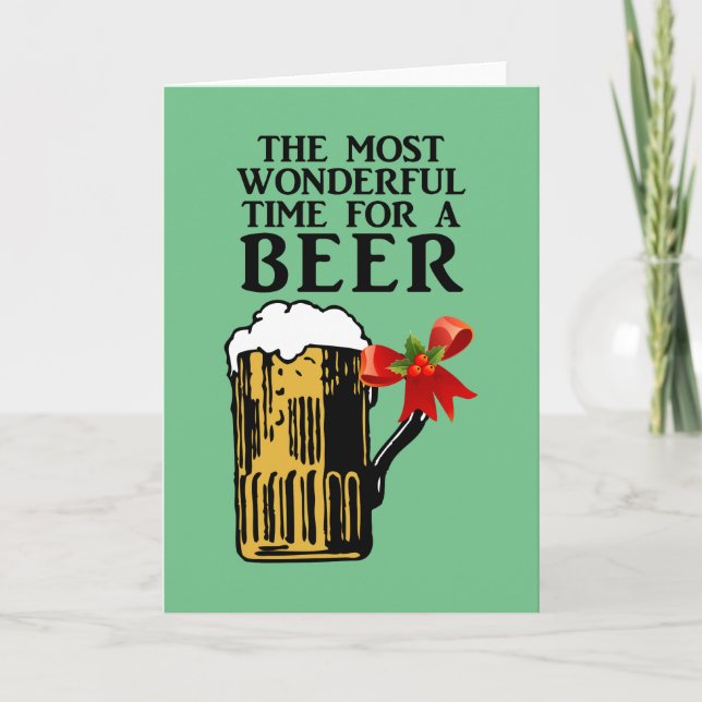 The Most Wonderful Time for a Beer Card (Front)