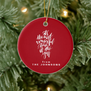 the most wonderful time of the year... ceramic tree decoration