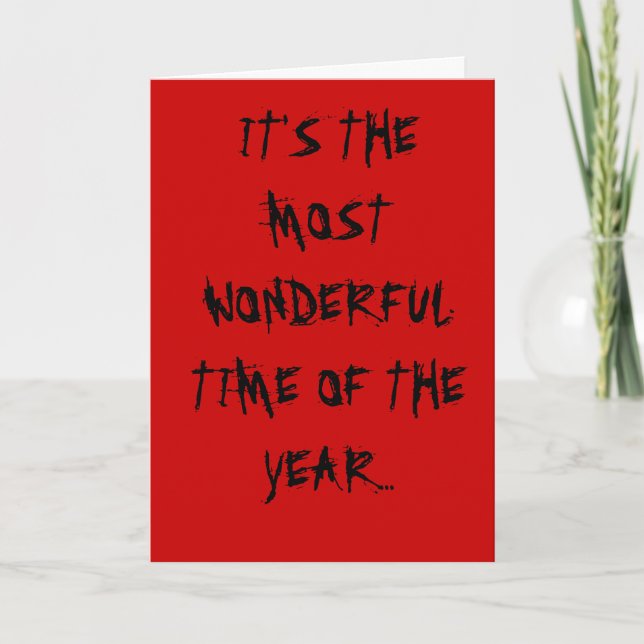 The Most Wonderful Time of the Year Holiday Card (Front)