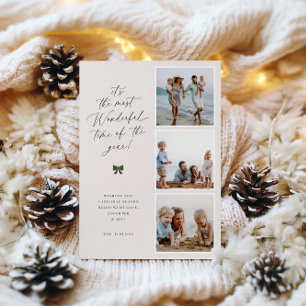 The Most Wonderful Time Of The Year Photo Holiday Card