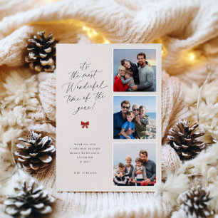 The Most Wonderful Time Of The Year Photo Holiday Card