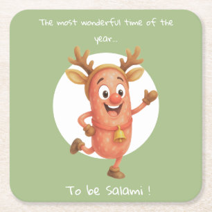 The most wonderful time of the year...to be Salami Square Paper Coaster