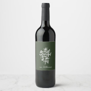 the most wonderful time of the year... wine label