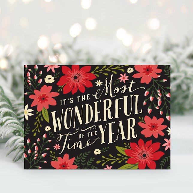 The Most Wonderful Time of Year Holiday Floral (Creator Uploaded)