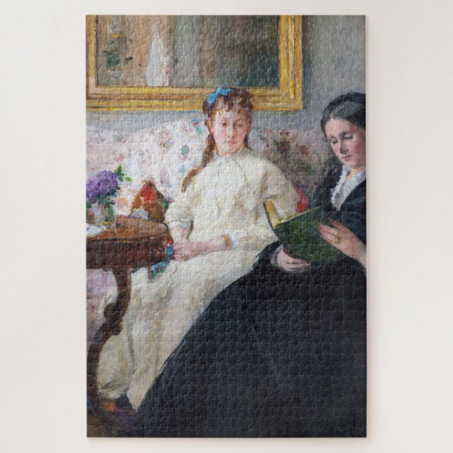 The Mother and Sister of the Artist, Berthe Moriso Jigsaw Puzzle (Vertical)