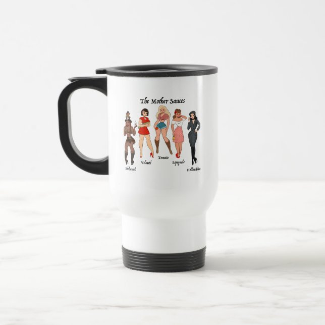 The Mother Sauces Travel Mug (Left)