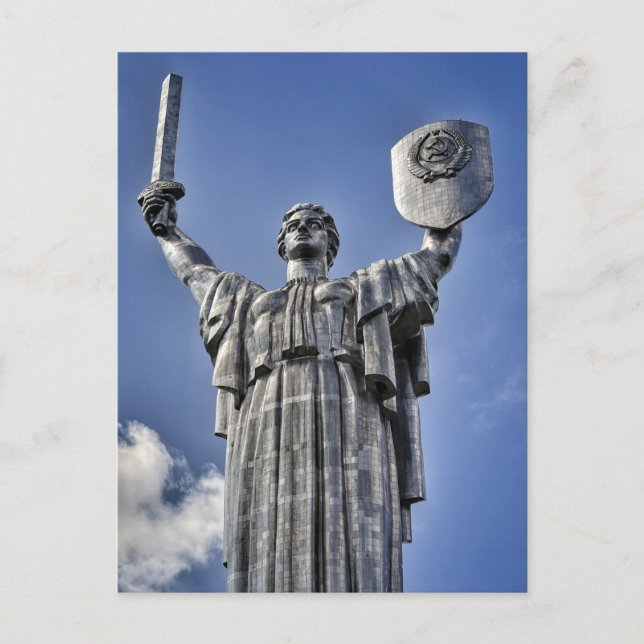 The Motherland Monument, Kiev, Ukraine Postcard (Front)
