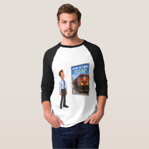 The Motivational Poster Train Baseball T-Shirt