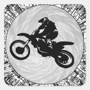 THE MOTOCROSS EFFECT SQUARE STICKER