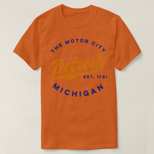 The Motor City Detroit T-Shirt (Design Front)