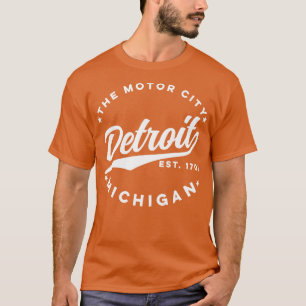 The Motor City White Text T-Shirt
