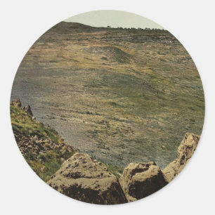 The Mount of Beatitudes, (i.e., Capernaum, Israel) Classic Round Sticker