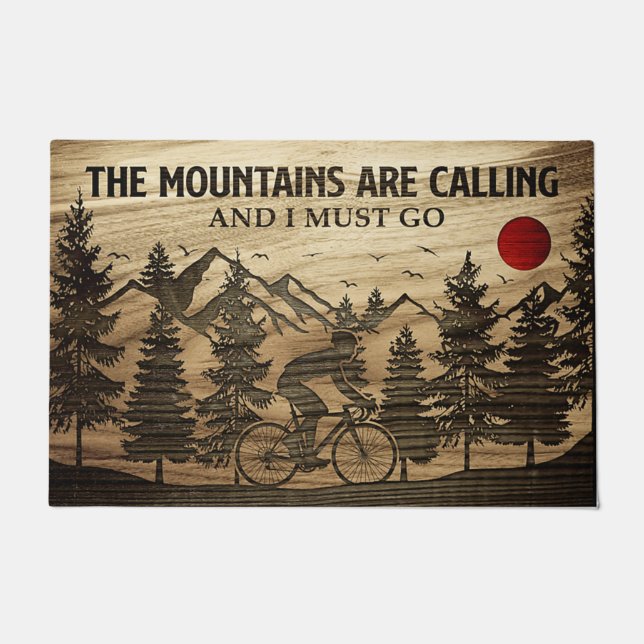 The Mountain Are Calling And I Must Go Doormat (Front)
