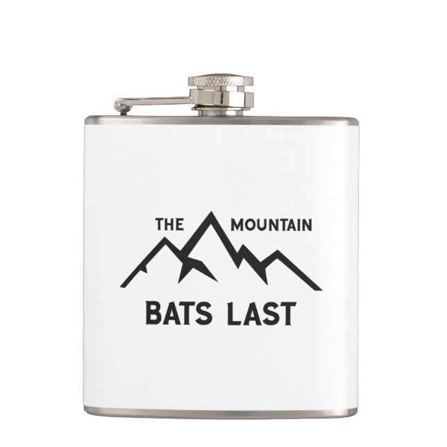 The Mountain Bats Last Hip Flask (Front)