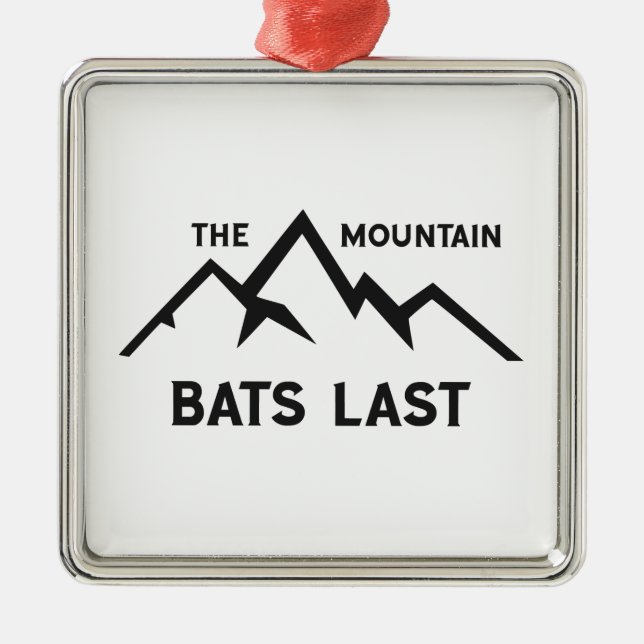 The Mountain Bats Last Metal Tree Decoration (Front)