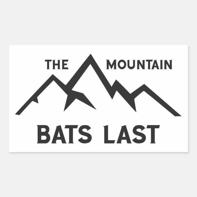 The Mountain Bats Last Rectangular Sticker (Front)
