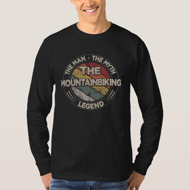 The Mountain Biking Legend Retro Bicycle Men s MTB T-Shirt (Front)