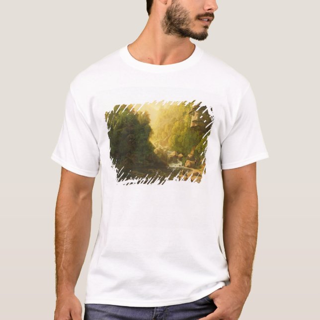 The Mountain Torrent, c.1820-30 (oil on canvas) T-Shirt (Front)