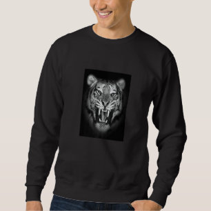 The Mountain White Tigers of Bengal Illustration G Sweatshirt
