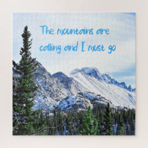 The Mountains Are Calling - 20x20 inch Jigsaw Puzzle