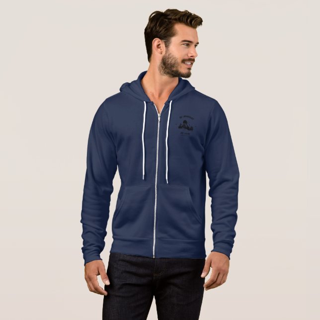 The mountains are calling and here we go fullzip hoodie (Front Full)