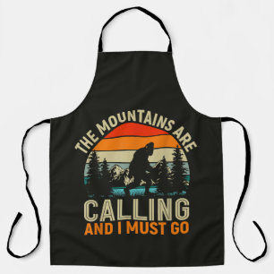 The Mountains Are Calling And I Must Go Apron