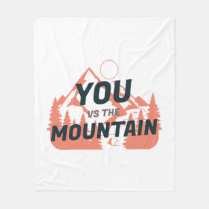 The Mountains are calling and I must go Fleece Blanket