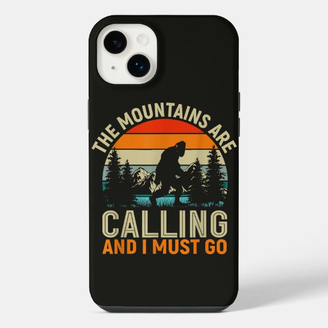 The Mountains Are Calling And I Must Go iPhone Case (Back)