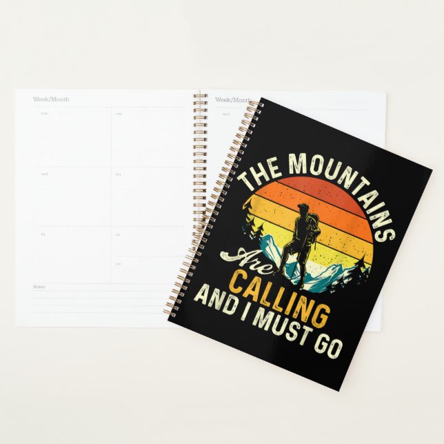 The Mountains Are Calling and I Must Go Planner (Display)