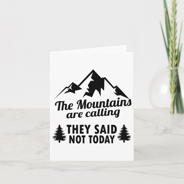 The Mountains Are Calling  Card (Front)