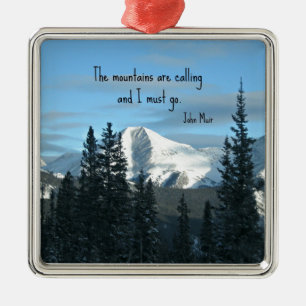 The mountains are calling... metal tree decoration
