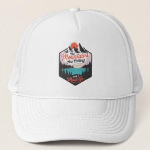 The Mountains Are Calling - Nature Adventure Trucker Hat