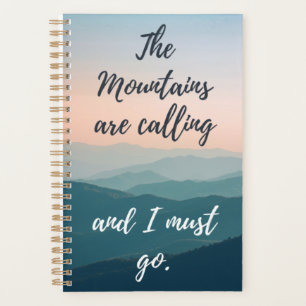 "The Mountains are Calling" Planner
