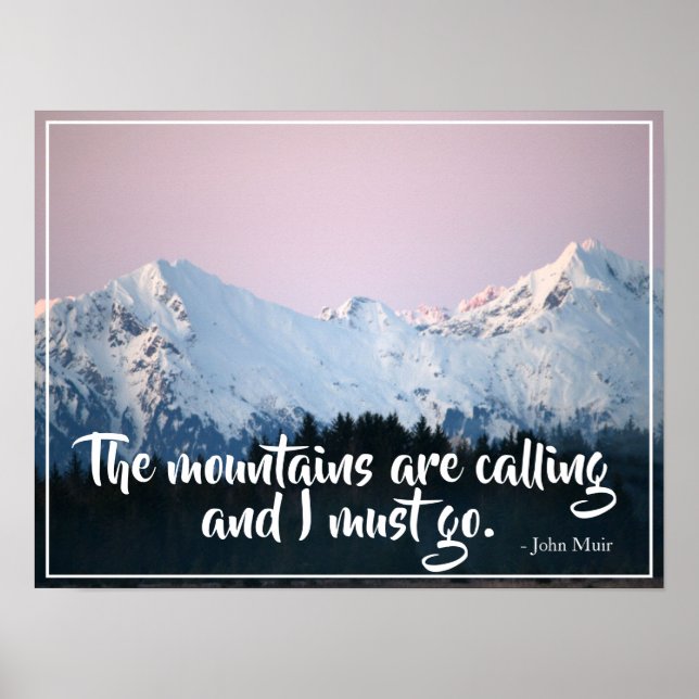 The Mountains are Calling Poster (Front)