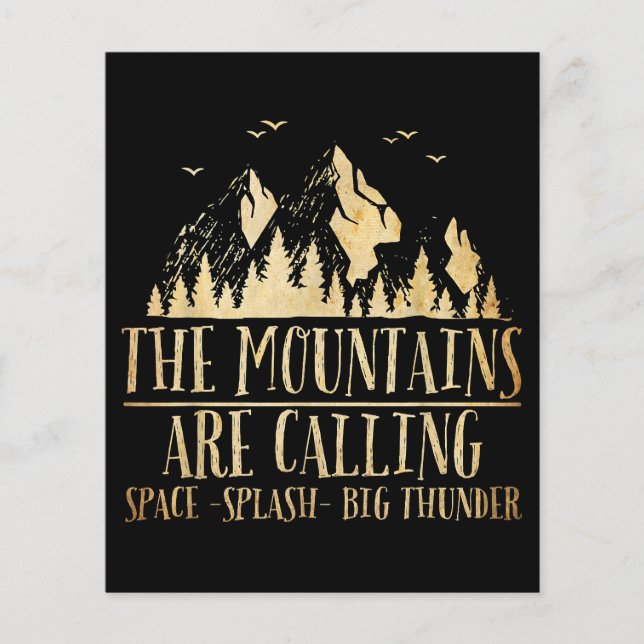 The Mountains are Calling Space Splash Big Thunder (Front)