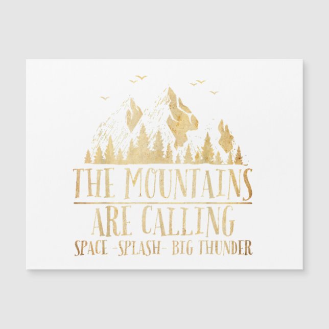 The Mountains are Calling Space Splash Big Thunder (Front)