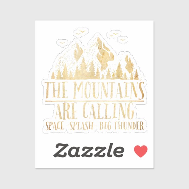 The Mountains are Calling Space Splash Big Thunder (Sheet)