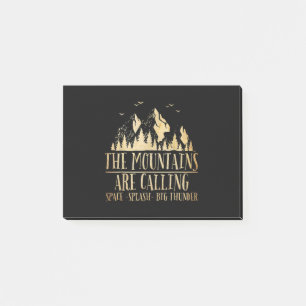 The Mountains are Calling Space Splash Big Thunder Post-it Notes