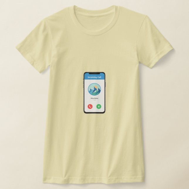 The Mountains are calling T-Shirt (Laydown)