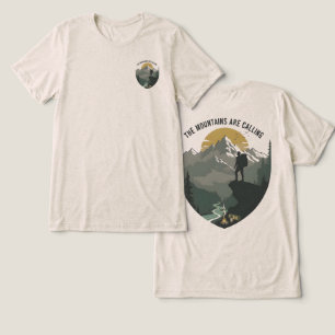 The Mountains Are Calling – Vintage Adventure Hike Tri-Blend Shirt
