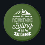 The Mountains Are Calling Vintage Rock Climbing Magnet<br><div class="desc">Inspirational design for those who love to climb mountains, mountaineering, hiking or indoor rock climbing. Cool motivational merchandise for rock climber, hiker and anyone outdoorsy. Perfect for those who love adventure, outdoor activities in the wilderness. Great Christmas gift and birthday present for grandpa, father, dad, husband, boyfriend, uncle, friends and...</div>