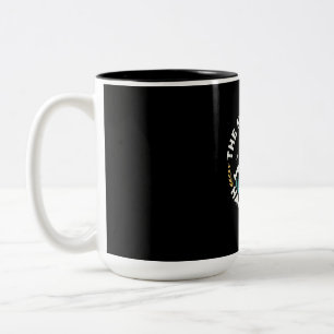 The Mountains Are My Happy Place Two-Tone Coffee Mug