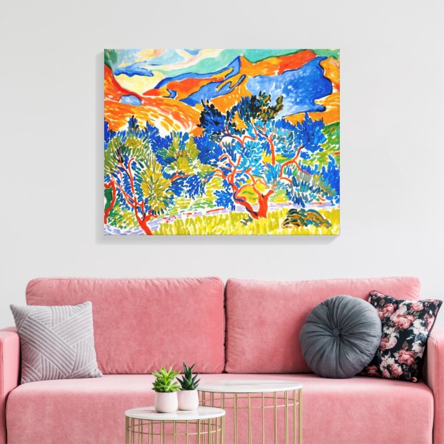 The Mountains at Collioure | Andre Derain | Canvas Print (Insitu(LivingRoom))