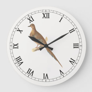 The Mourning Dove (Carolina Turtle Dove) NY Birds Large Clock