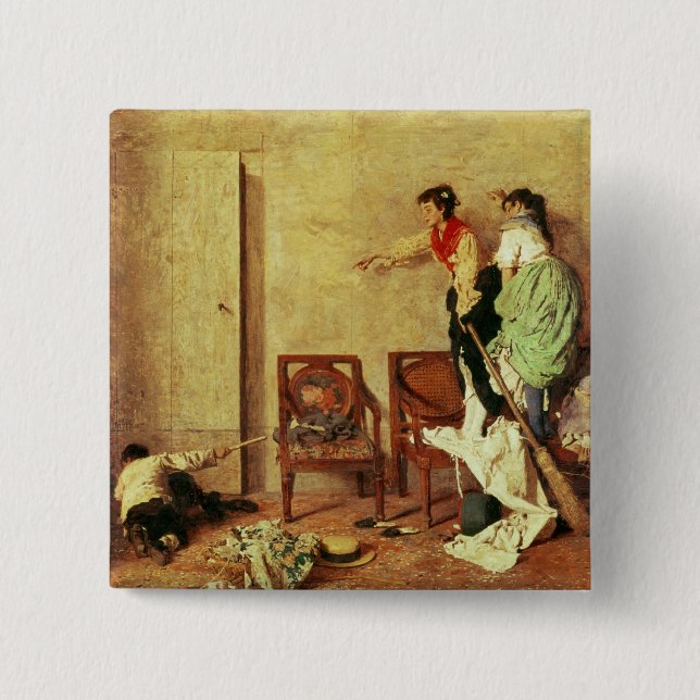 The Mouse 15 Cm Square Badge (Front)