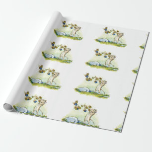 The Mouse by the Brambles art . by Alissa Hansen Wrapping Paper