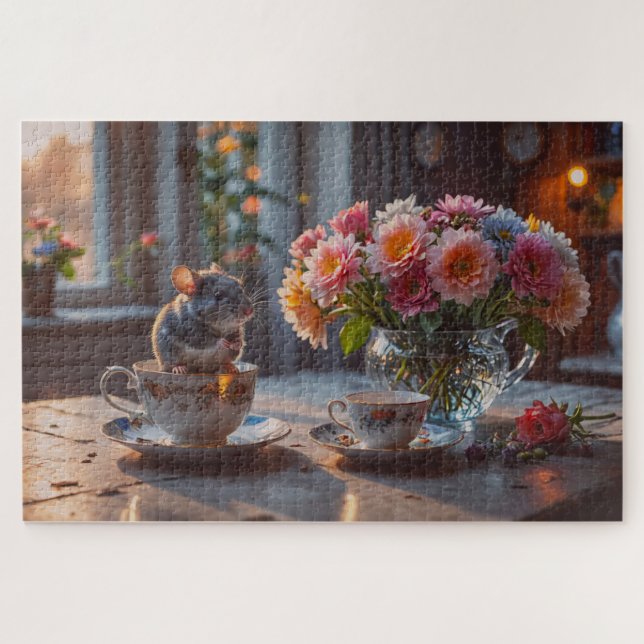 The mouse comes to tea jigsaw puzzle (Horizontal)