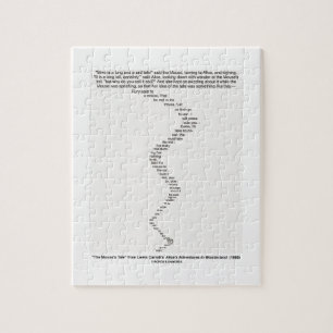 The Mouse's Tale by Lewis Carroll Wonderland Jigsaw Puzzle