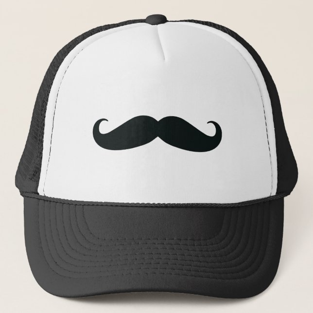 The Moustache Design Trucker Hat (Front)