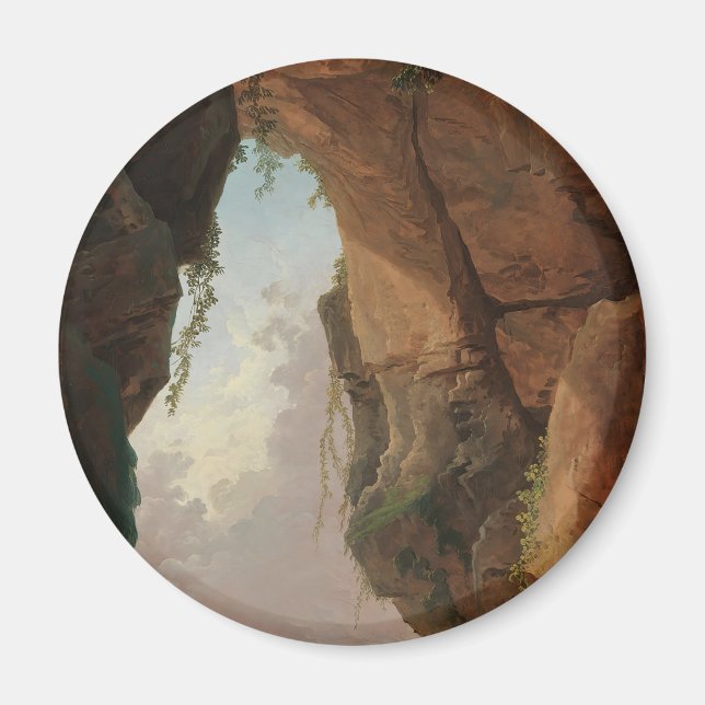 The Mouth of a Cave (1784) Hubert Robert  Magnet (Front)